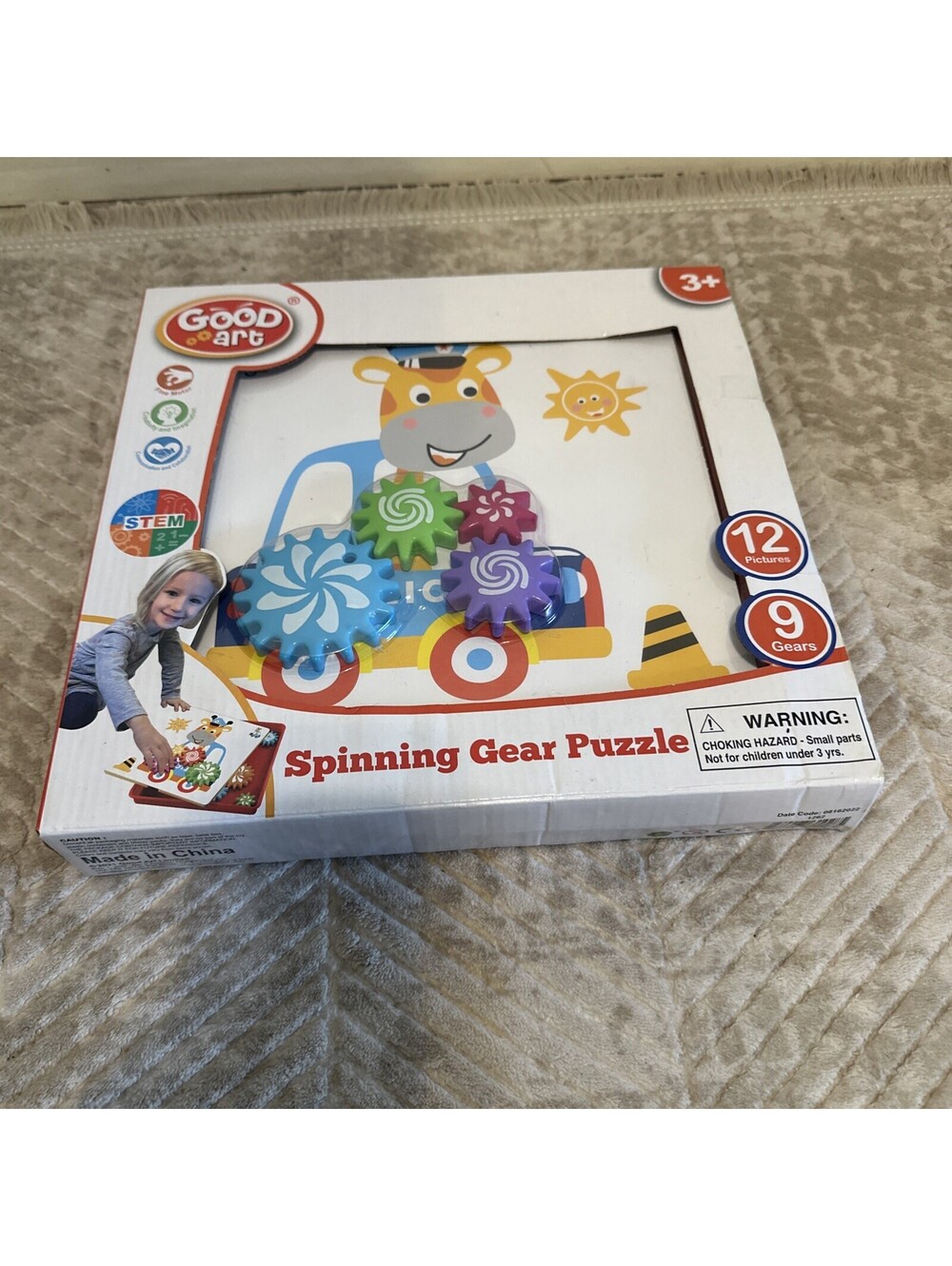 SPINNING GEAR PUZZLE 3+ EDUCATIONAL LEARNING ARTS